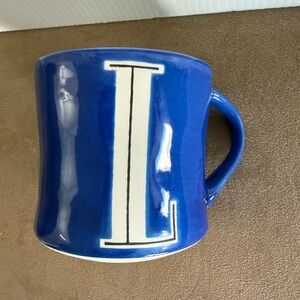 ANTHROPOLOGIE Monogram “L” Mug